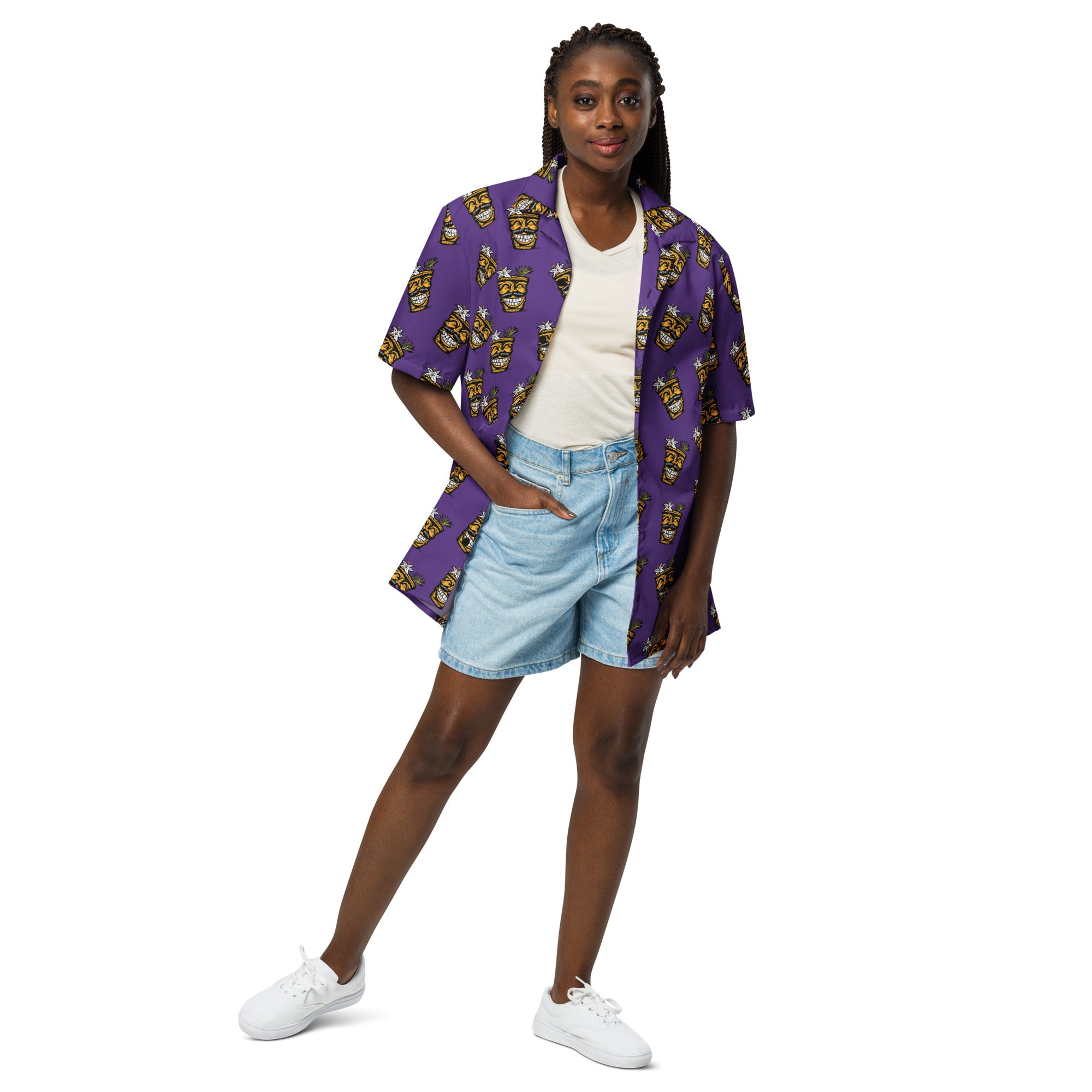 Stache Crawl Unisex button shirt