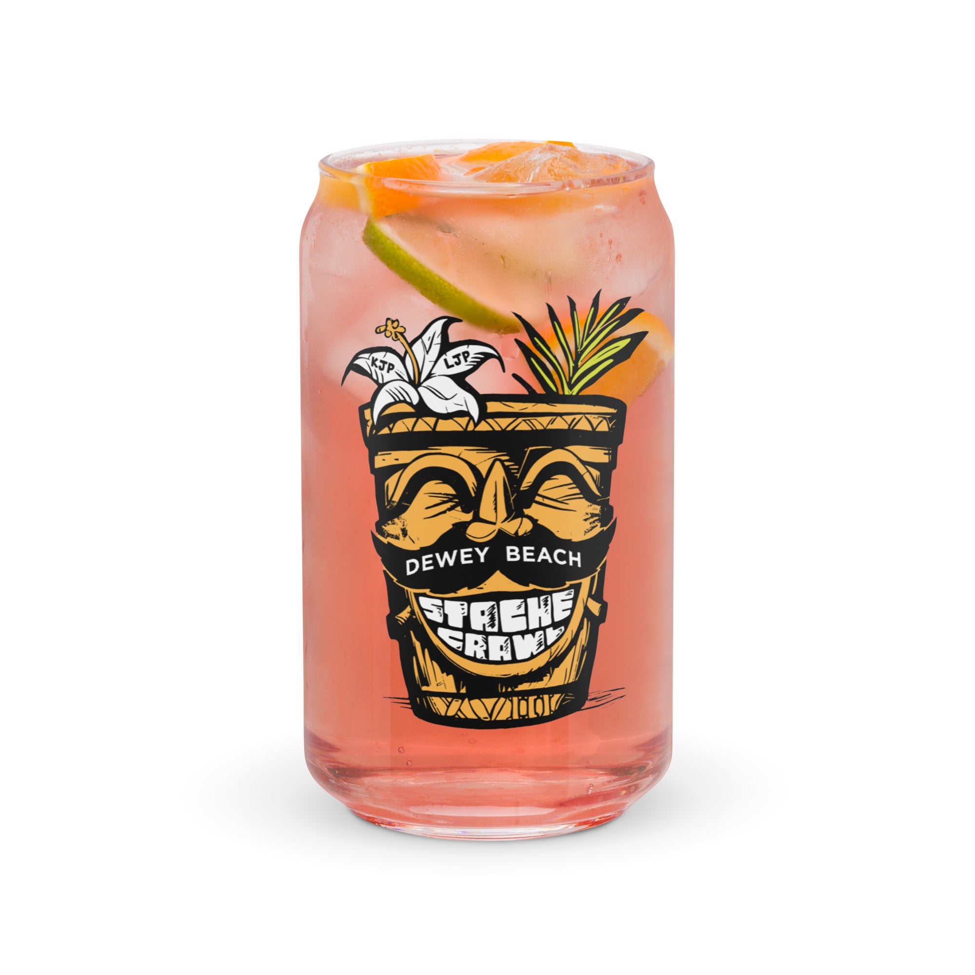 Stache Crawl Can-shaped glass