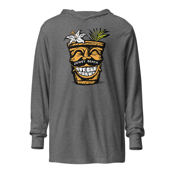 Stache Crawl Hooded long-sleeve tee